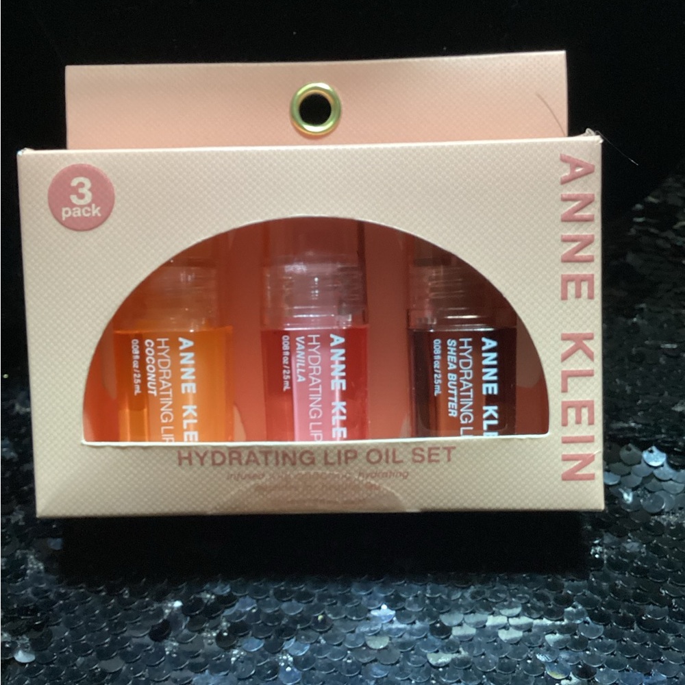 Anne Klein Hydrating Lip Oil Trio - Orange, Pink, Red